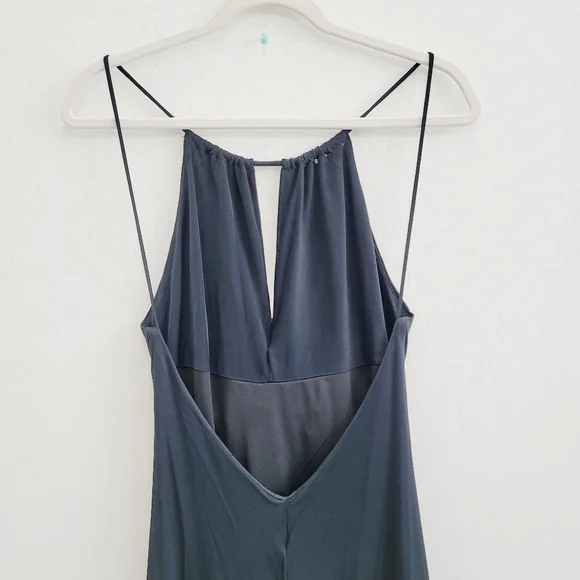 💕 BCBGMaxAzria Black Maxi Dress Gown Women's Size 8 - Picture 5 of 11